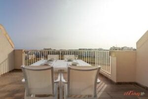 Sunny Penthouse w Terrace and Open Views – The Best Apartment/Flat in St. Paul's Bay